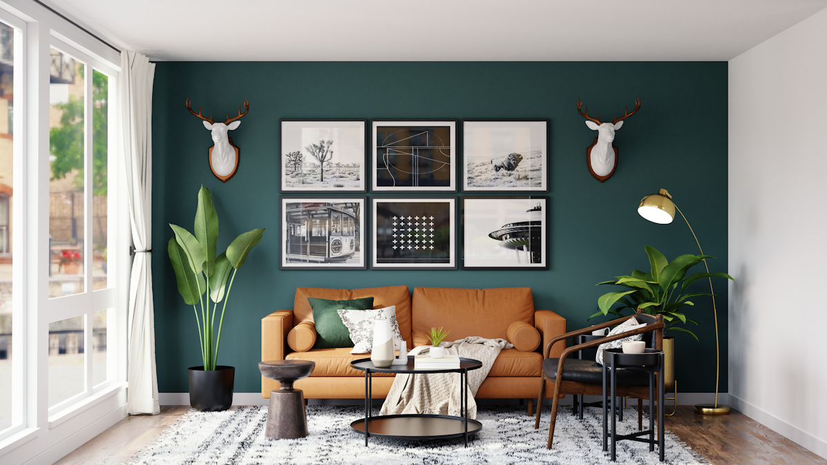 Minimalist interior vignette